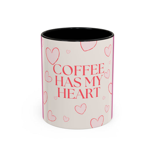 Coffee Mug Lady's Coffee Has My Heart 11oz